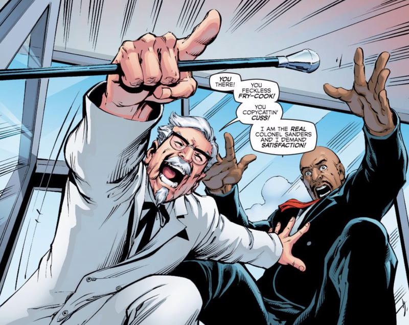 Illustration for article titled The KFC Superhero Comic Is One of the Weirdest Things You’ll Read All Week